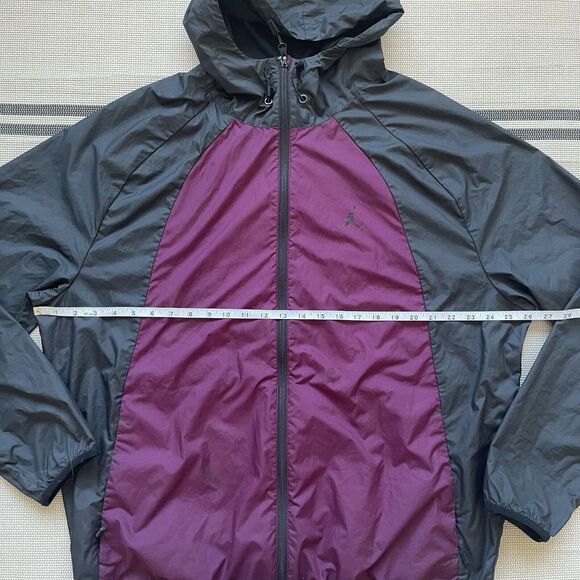 Nike Jordan Jacket Mens XL Purple Color Block Full Zip Track Running Warm Up - Picture 3 of 4